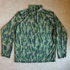 HECS Hunting Sz M Baselayer Quarter Zip Shirt